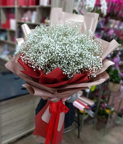 Букет цветов из: Гипсофила в Конобеево