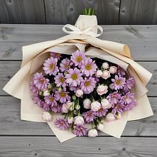 Букет цветов из:  Розы и Хризантемы в Конобеево