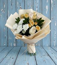 Букет цветов из:  Розы и Хризантемы в Конобеево