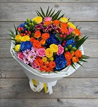 Букет цветов из:  Розы и Хризантемы в Конобеево