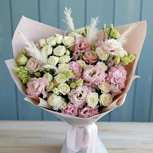 Букет цветов из:  Альстромерии и Розы в Конобеево
